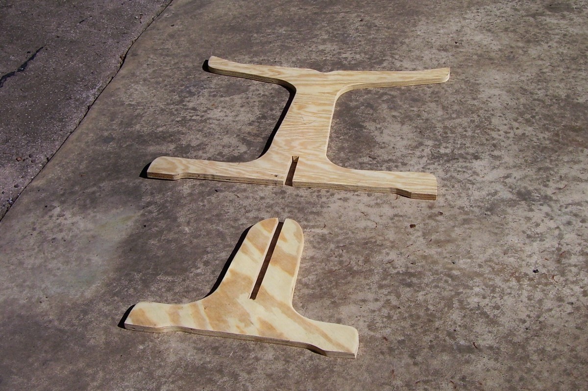 Stationary boat stand pieces