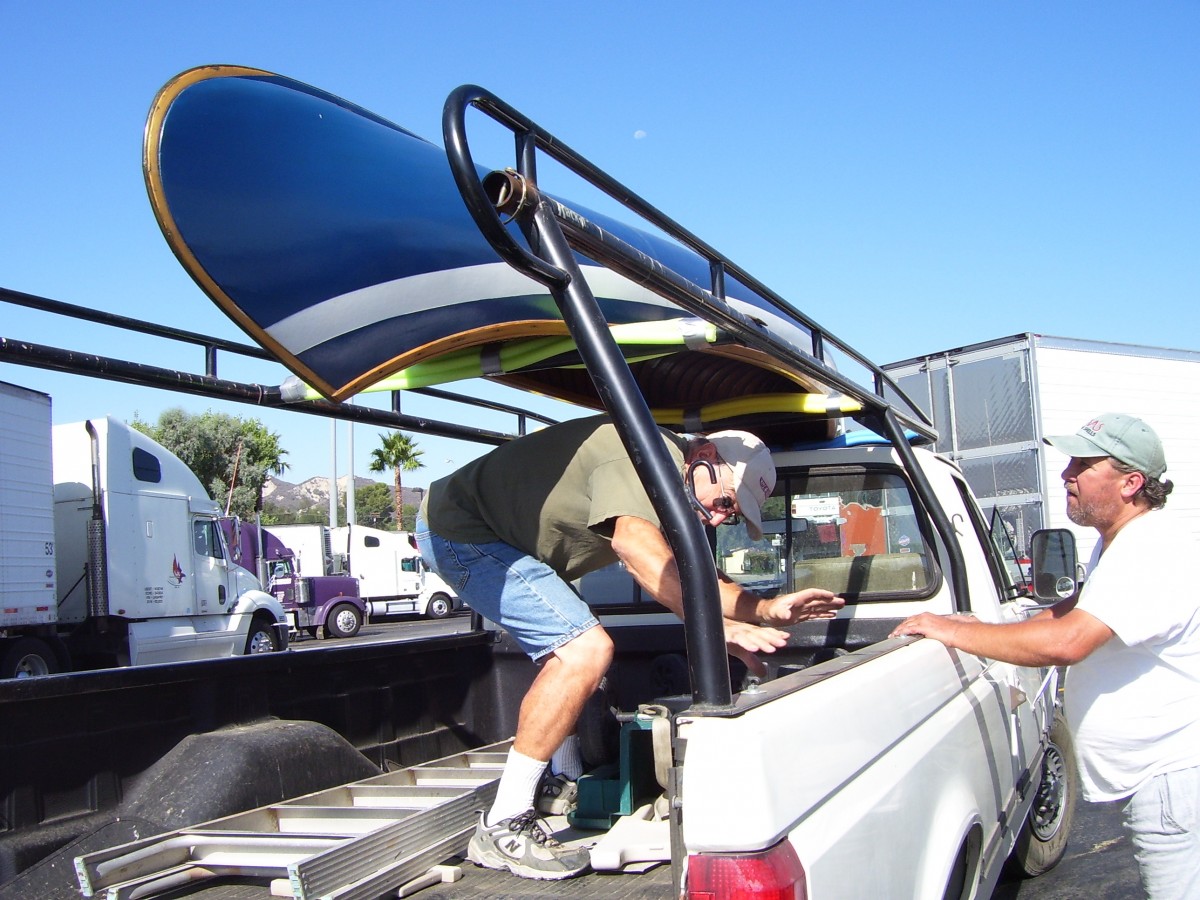 Securing the canoe