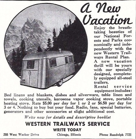 Western Trailways Service Ad