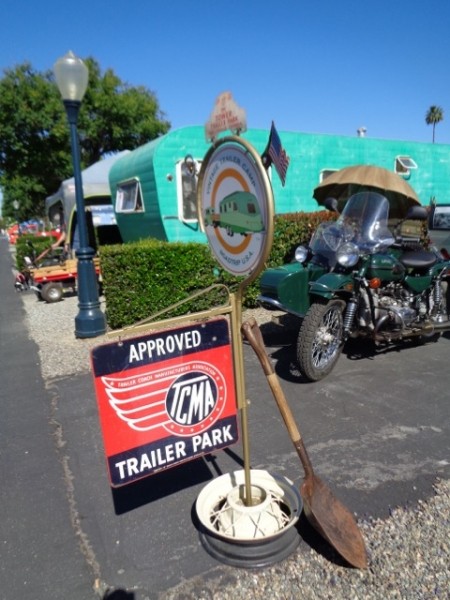 Authentic TCMA two-sided vintage sign