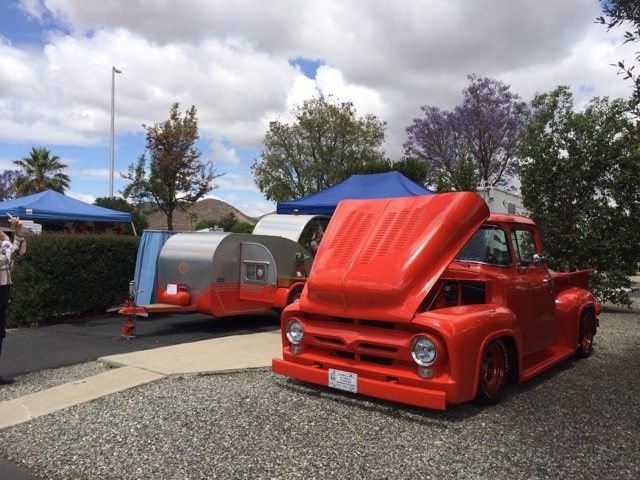 1956 Benroy Teardrop & 1956 Ford F100