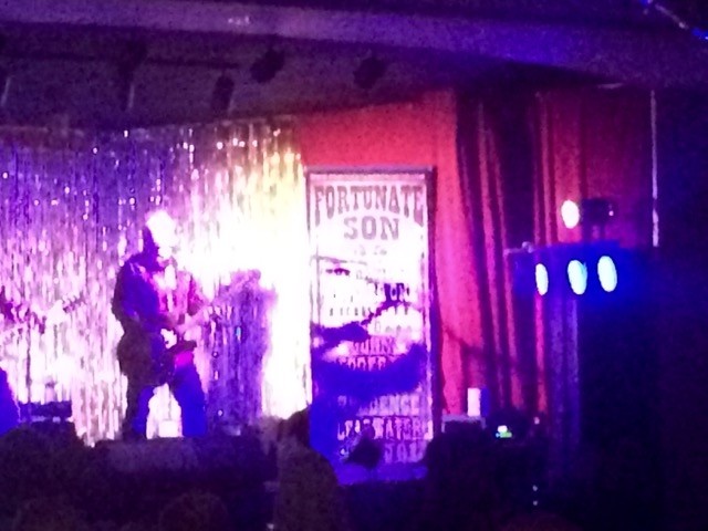On stage...
