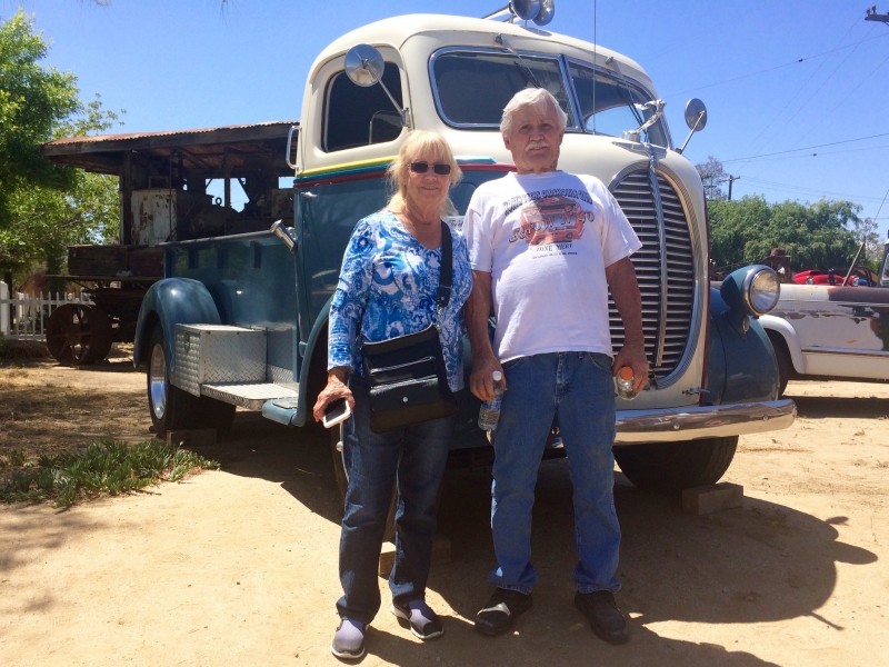 Dick & Shirley of Texas attend a nearby truck show