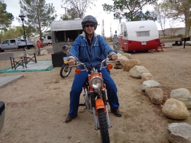 Hank rides .. .