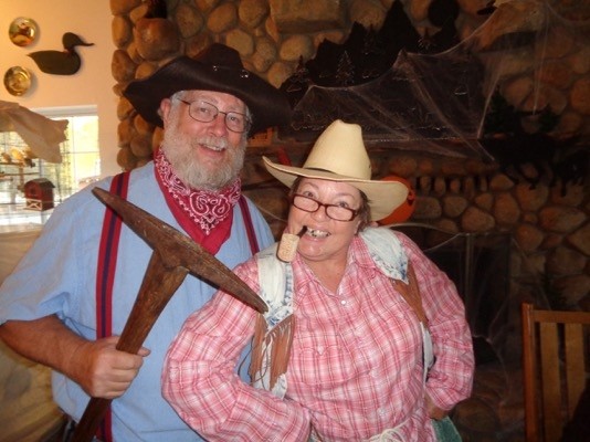 The two costume winners