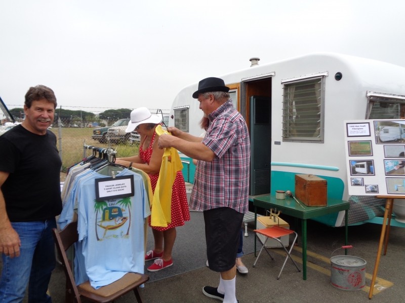Shannon showing shirts