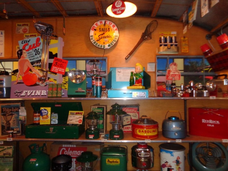 Interior sporting goods store...