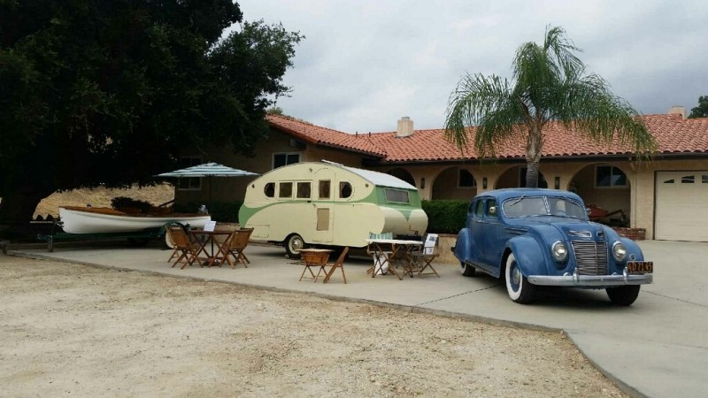 1937 Old Town Boat, 1936 Airstream Silver Cloud, 1937 Chrysler Airflow