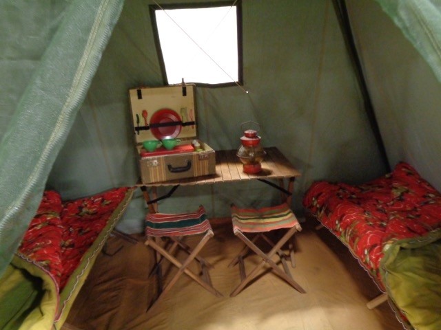 VIntage Tent Interior