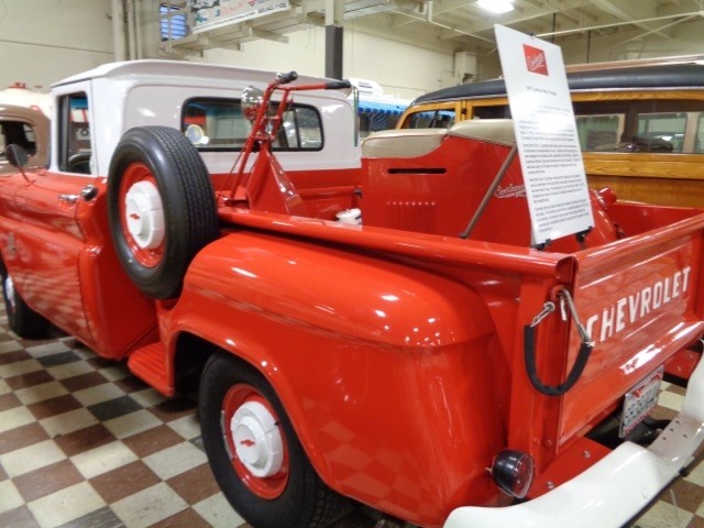 1963 Chevrolet C-10 with 1947 Cushman Step Through