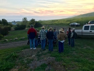 Sundowner toast Saturday evening