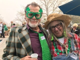 Andy & Judy celebrating Green Acres & St. Patrick's Day