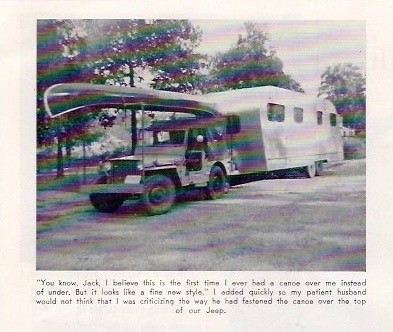 1951 canoe, jeep & trailer