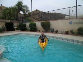 not old, just kayaking backyard pool