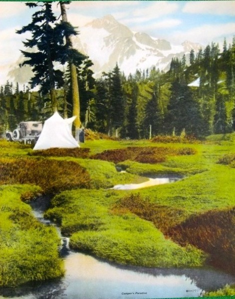 Tent Poster 1940s lithograph