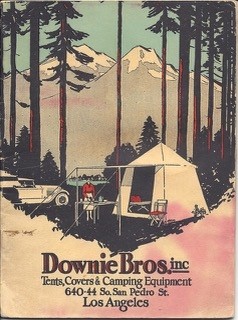 Downie Bros.. inc. early umbrella tent