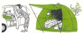 1960 Shell Booklet, Let's Go Camping, Illustration