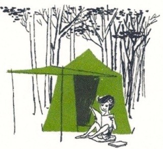 1960 Shell Booklet, Let's Go Camping, Illustration