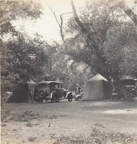 stereograph tent auto 1930s pic 2