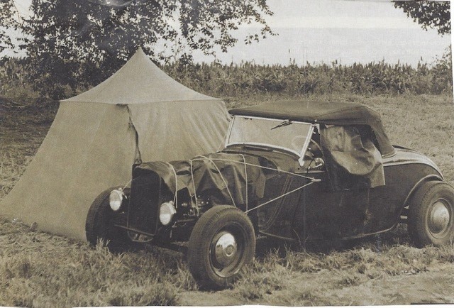 tent & auto vintage