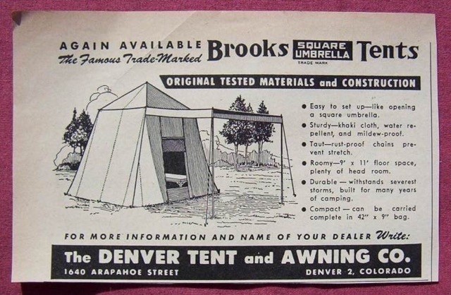 Umbrella Tent & Awning Advertisement Denver Tent & Awning Co.