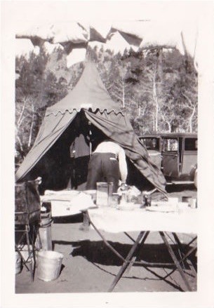 Vintage Scalloped Tent & Model A