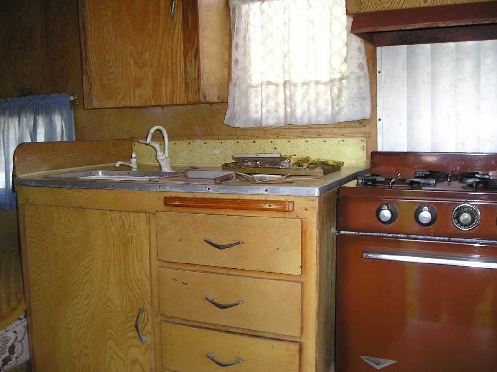 60 Shasta Kitchen Before Remodel