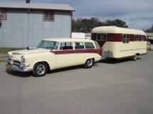 
1953 Vagabond
1956 Dodge 
Station Wagon
Monte Osborn
Coloma, California 