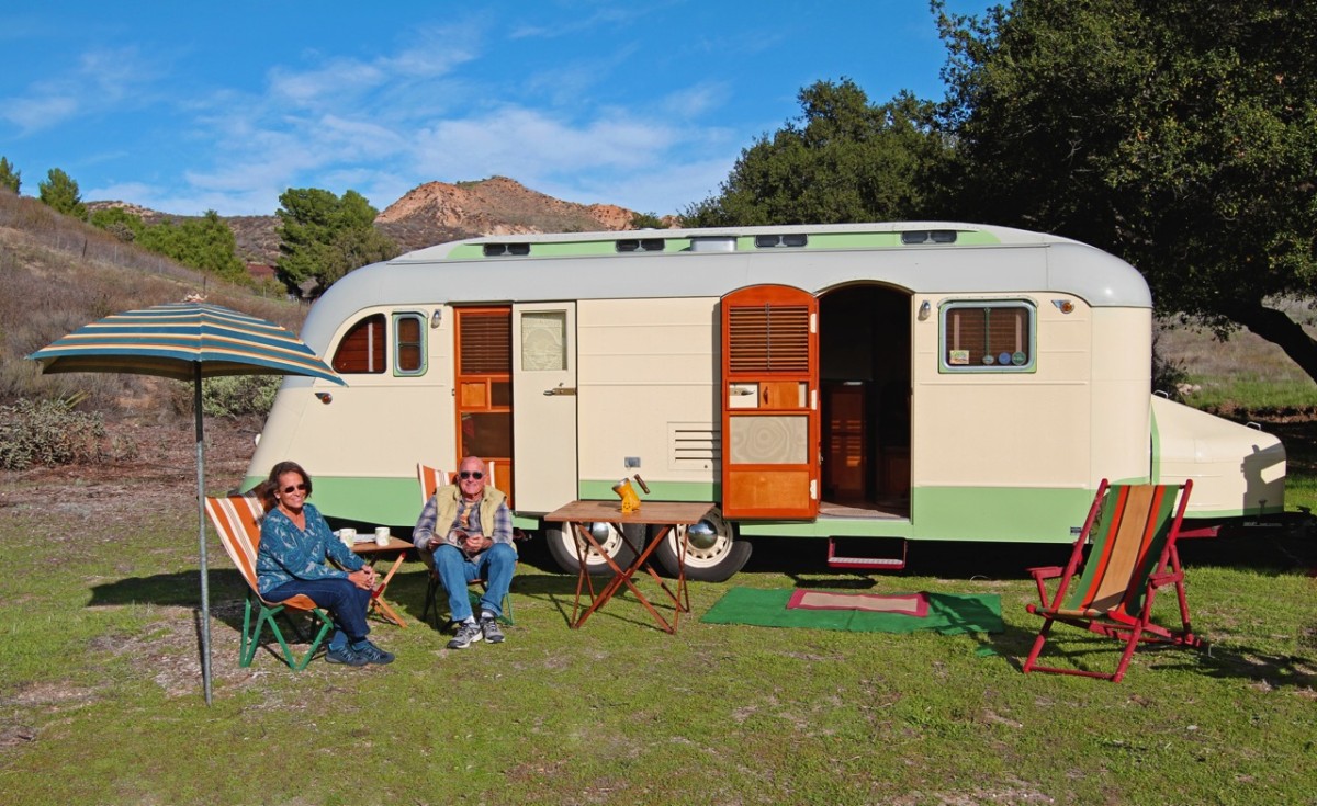 
1950 Westcraft 
Coronado Pullman
Chuck &amp; Toni Miltenberger
Wagonmaster
Saugus, California
[photo by Phil Noyes] 