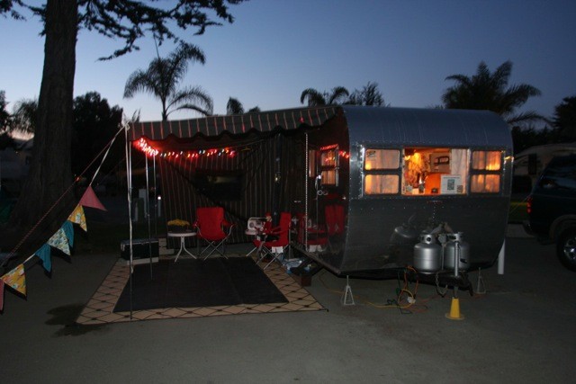 Famous vintage trailer
night glow...