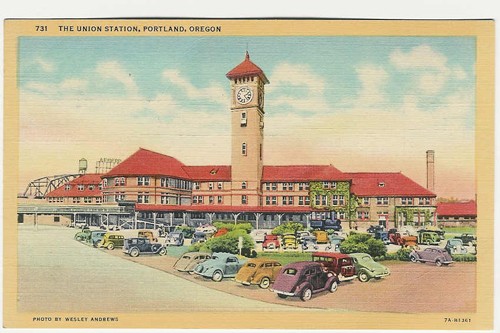 
c. 1937
731 THE UNION STATION
PORTLAND, OREGON
7A-H1361 ("C.T. ART-COLORTONE";
Photo By Westley Andrews) 