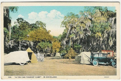 
c.
"A TIN CAN TOURIST CAMP",
IN DIXIELAND
105351
(C.T. American Art; Published by Asheville Post Card Co., N.C.) 