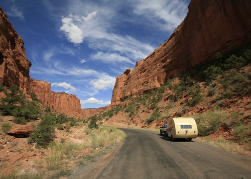 On the Road with Dinah Rolling Along the Burr Trail, Southern Utah, August 2009
1953 Westerner
Jennifer & John Uniack
Arcadia, California