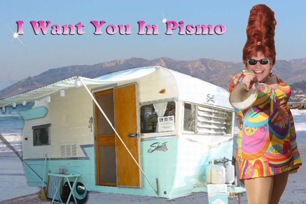 "Pismo Babeee . . ."
1962 Shasta Airflyte
Penny Cotter
& Charlie Nienow
Santa Cruz, California
