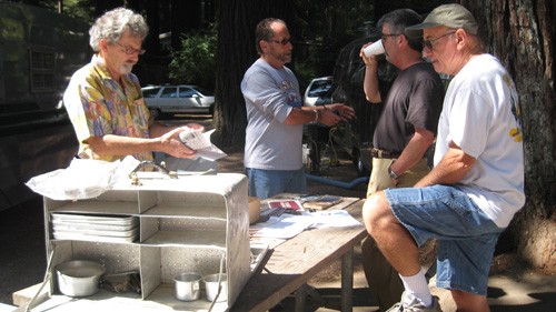 Sharing treasures; some buying and selling, too...