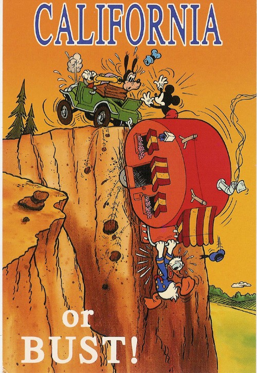 c.
"CALIFORNIA HERE I AM"
Mickey's Collection
(Manufactured & publ. by H.S. Crocker Co.; San Francisco, CA; Distr. by Mitock Publishers Inc.)