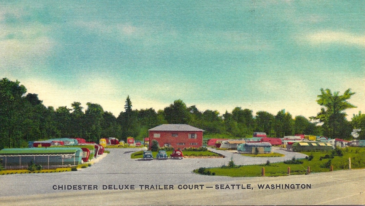 
c. early 1950s
Chidester Deluxe 
Trailer Court
Seattle, Washington
(Teknitone Process by
E.B. Thomas'
Cambridge, Mass.}
 