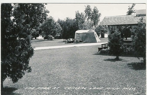 
c.
THE PARK AT CENTRAL LAKE MICH.
M1699; Photo Post Card 