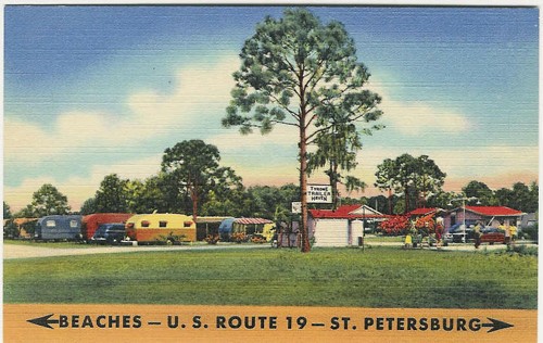 
c. 1949
Beaches-U.S. Route 19-St. Petersburg
Tyrone Trailer Haven
St. Petersburg, Fla.
9B-H69 (Genuine Curteich-Chicago) 