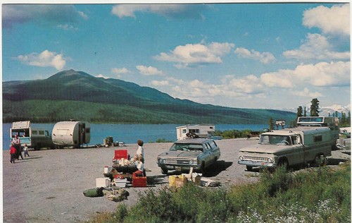 
c.
Paxson Lake Campground
Between Anchorage &amp; Fairbanks, Alaska
C21527
(Photo by Reggie Hibshman; Published by C.P. Johnston Company, Washington) 