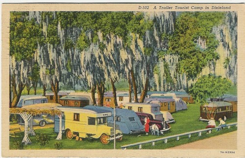 
c. 1937
PM 1950
D-502 A Trailer Tourist Camp in Dixieland
7A-H2994("C.T.Art-Colortone")
Asheville Post Card Co., N.C.
 