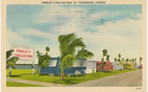 
c. 1940's
PM 1951
Parsley's Trailer Park
St. Petersburg, Florida
E-11551 (L.L. Cook Co., Milwaukee)  