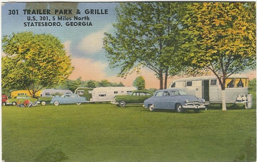 
c.
PM 1956 
301 Trailer Park &amp; Grill
(Nationwide Post Card Co., Texas; in Savannah see Fred W. Gorfain) 