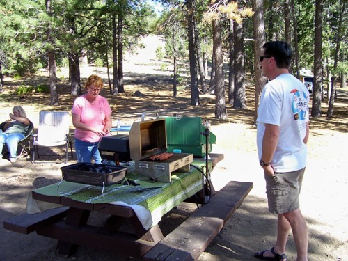 Preparing tube steaks
for the group