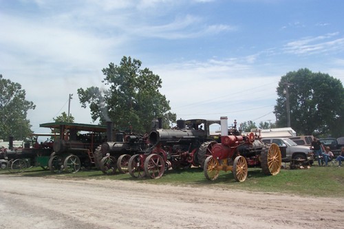 Traction steam engines.
