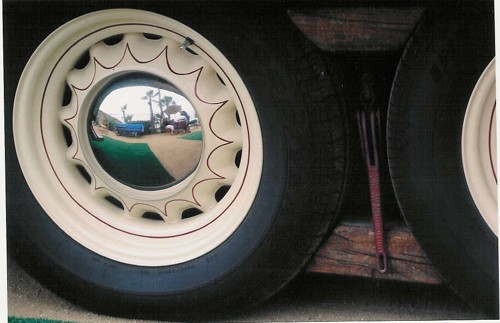 Artillery wheel
on the Westcraft.
(photo by Michele)