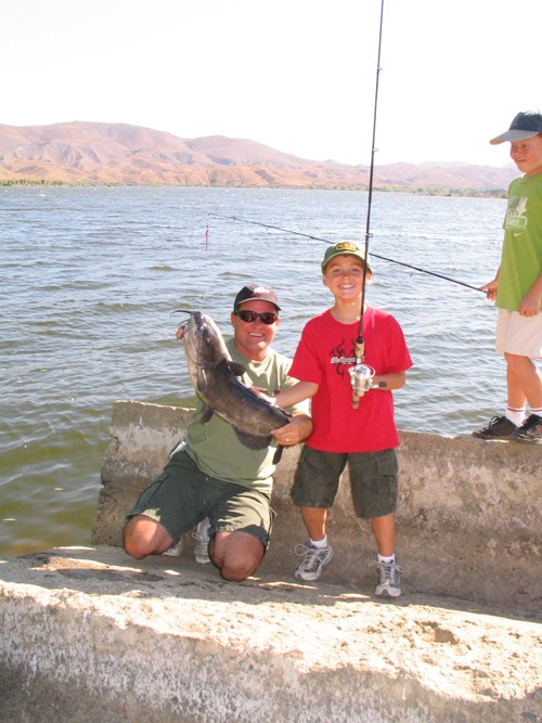 
Brian catches a 9 lb. catfish. 