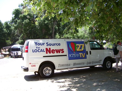 Local news covered the event.