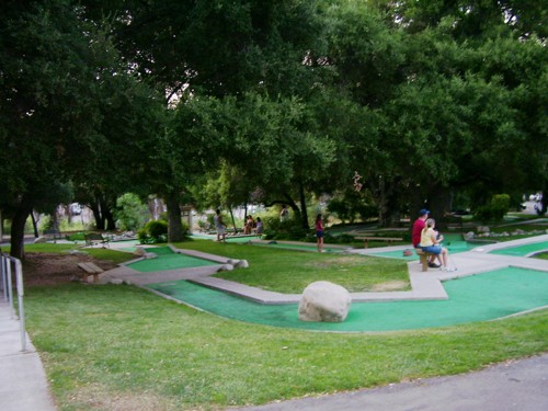 
Miniature golfing at Vail Lake Village. 