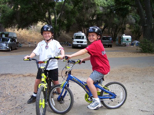 Bicycling was a favorite activity for many as it was for Sean & Brian -- even in all the hot weather!